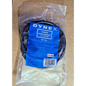 Dynex (DX-SF108) 4ft 1.2m HDMI Cable High Speed With Ethernet Black New In Pack